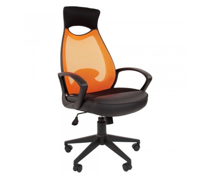 Кресло руководителя CHAIRMAN CH 840 black оранжевое Кресло руководителя CHAIRMAN CH 840 black оранжевое