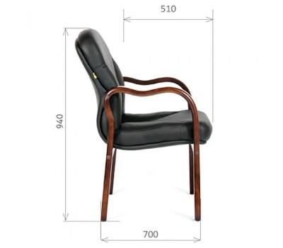 Кресло для посетителя CHAIRMAN 658 (422) черное Кресло для посетителя CHAIRMAN 658 (422) черное