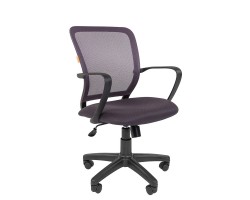 Кресло офисное CHAIRMAN 698 black серое