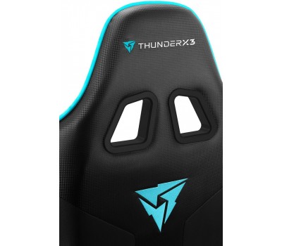 Кресло компьютерное игровое ThunderX3 EC3 Black-Cyan AIR