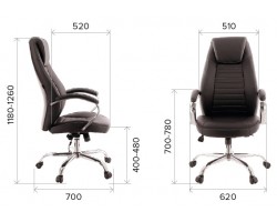 Кресло руководителя Everprof Era TM Экокожа Черный-foto4