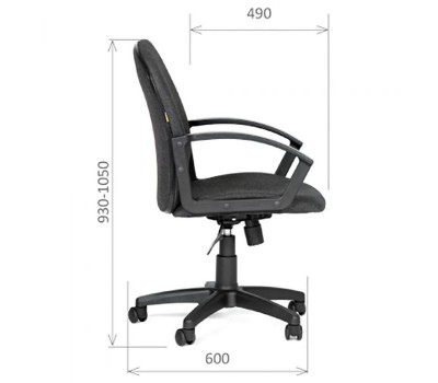 Кресло для сотрудника CHAIRMAN CH 681 серое Кресло для сотрудника CHAIRMAN CH 681 серое