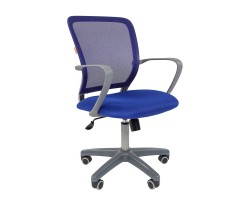 Кресло офисное CHAIRMAN 698 grey синий