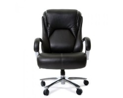 Кресло для руководителя CHAIRMAN 402, черная натуральная кожа-foto3