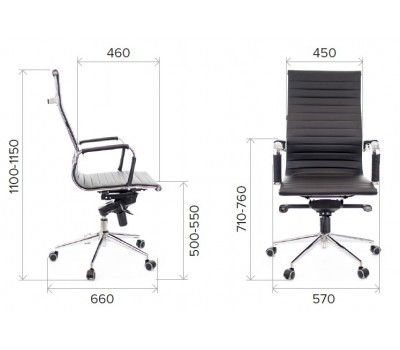 Кресло руководителя Everprof Rio M Экокожа Красный