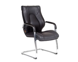 Кресло для посетителя CHAIRMAN Fuga V Эко черное