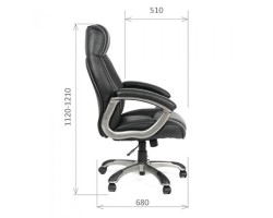 Кресло для руководителя CHAIRMAN 436 коричневое-foto3