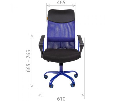 Кресло для руководителя CHAIRMAN 610 Cmet, красное