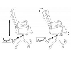Кресло руководителя Бюрократ Ch-993 черный эко.кожа крестовина металл хром-foto6