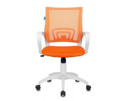 Кресло Бюрократ CH-W695N оранжевый TW-38-3 TW-96-1 сетка/ткань крестовина пластик пластик белый-foto2