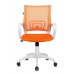 Кресло Бюрократ CH-W695N оранжевый TW-38-3 TW-96-1 сетка/ткань крестовина пластик пластик белый