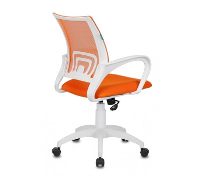 Кресло Бюрократ CH-W695N оранжевый TW-38-3 TW-96-1 сетка/ткань крестовина пластик пластик белый