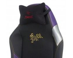 Кресло игровое Zombie HERO JOKER PRO черный/фиолетовый эко.кожа с подголов. крестовина пластик-foto9