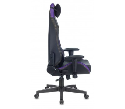Кресло игровое Zombie HERO JOKER PRO черный/фиолетовый эко.кожа с подголов. крестовина пластик