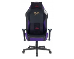 Кресло игровое Zombie HERO JOKER PRO черный/фиолетовый эко.кожа с подголов. крестовина пластик-foto2