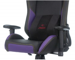 Кресло игровое Zombie HERO JOKER PRO черный/фиолетовый эко.кожа с подголов. крестовина пластик-foto8