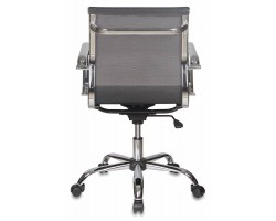 Кресло руководителя Бюрократ CH-993-Low черный M01 сетка низк.спин. крестовина металл хром-foto4