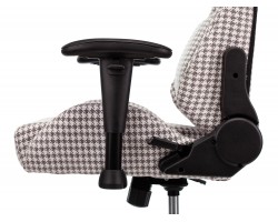 Кресло игровое Zombie VIKING LOFT серый Morris-1 гусин.лапка с подголов. крестовина металл-foto11