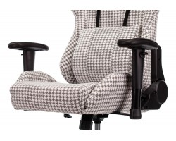 Кресло игровое Zombie VIKING LOFT серый Morris-1 гусин.лапка с подголов. крестовина металл-foto9