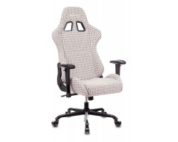 Кресло игровое Zombie VIKING LOFT серый Morris-1 гусин.лапка с подголов. крестовина металл-foto12