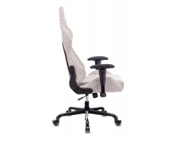 Кресло игровое Zombie VIKING LOFT серый Morris-1 гусин.лапка с подголов. крестовина металл-foto14