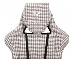 Кресло игровое Zombie VIKING LOFT серый Morris-1 гусин.лапка с подголов. крестовина металл-foto7