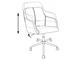 Кресло Бюрократ CH-380SL мокко Italia 6 крестовина металл хром-foto7