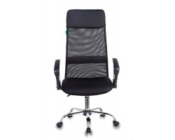 Кресло руководителя Бюрократ KB-6N черный TW-01 TW-11 сетка/ткань с подголов. крестовина металл хром-foto2