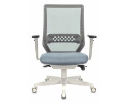 Кресло руководителя Бюрократ EXPERT серый сиденье голубой 38-405 сетка/ткань с подголов. крестовина пластик пластик белый-foto6
