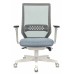 Кресло руководителя Бюрократ EXPERT серый сиденье голубой 38-405 сетка/ткань с подголов. крестовина пластик пластик белый