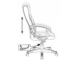 Кресло игровое Zombie 10 черный/белый текстиль/эко.кожа крестовина пластик-foto7