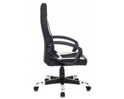 Кресло игровое Zombie 10 черный/белый текстиль/эко.кожа крестовина пластик-foto3