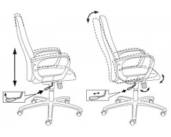 Кресло руководителя Бюрократ CH-808AXSN черный Or-16 эко.кожа крестовина пластик-foto5