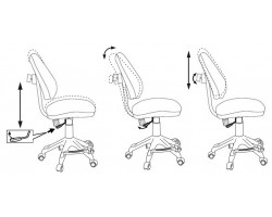 Кресло детское Бюрократ KD-4-F оранжевый жираф крестовина пластик подст.для ног-foto6