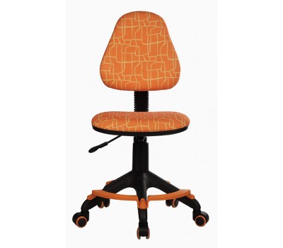 Кресло детское Бюрократ KD-4-F оранжевый жираф крестовина пластик подст.для ног