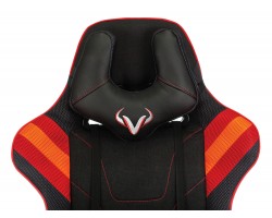 Кресло игровое Zombie VIKING 4 AERO черный/красный текстиль/эко.кожа с подголов. крестовина пластик-foto7