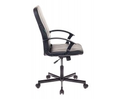 Кресло Бюрократ CH-551 черный Leather Black эко.кожа крестовина металл черный-foto3