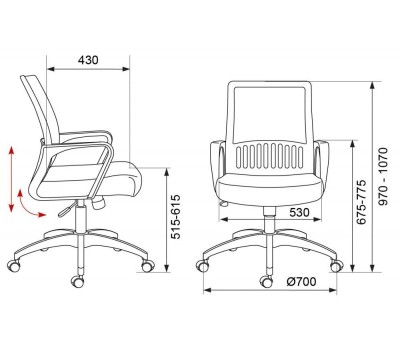 Кресло Бюрократ MC-201 черный TW-01 TW-11 сетка/ткань крестовина пластик Кресло Бюрократ MC-201 черный TW-01 TW-11 сетка/ткань крестовина пластик
