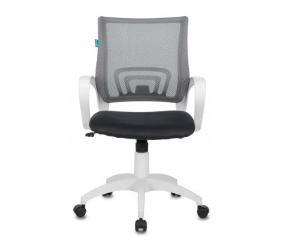 Кресло Бюрократ CH-W695N темно-серый TW-04 TW-12 сетка/ткань крестовина пластик пластик белый