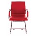 Кресло Бюрократ Ch-993-Low-V красный эко.кожа низк.спин. полозья металл хром