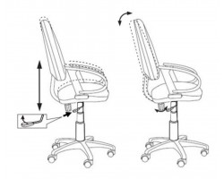 Кресло Бюрократ CH-300 черный крестовина пластик-foto6