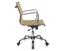 Кресло руководителя Бюрократ CH-993-Low золотистый сетка низк.спин. крестовина металл хром-foto3