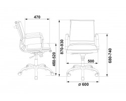 Кресло руководителя Бюрократ CH-993-Low золотистый сетка низк.спин. крестовина металл хром-foto5