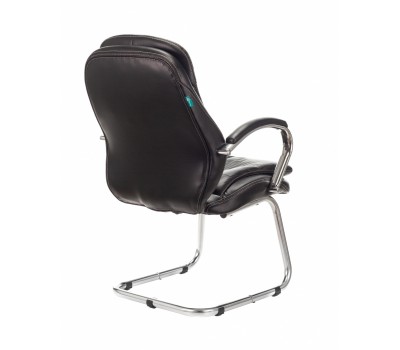Кресло Бюрократ T-9950AV черный эко.кожа полозья металл хром