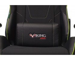 Кресло игровое Zombie VIKING 4 AERO черный/салатовый текстиль/эко.кожа с подголов. крестовина пластик-foto10