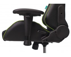 Кресло игровое Zombie VIKING 4 AERO черный/салатовый текстиль/эко.кожа с подголов. крестовина пластик-foto12