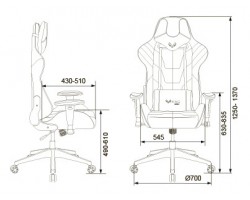 Кресло игровое Zombie VIKING 4 AERO черный/синий текстиль/эко.кожа с подголов. крестовина пластик-foto19