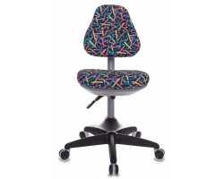 Кресло детское Бюрократ KD-2 синий карандаши крестовина пластик-foto2