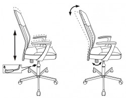 Кресло Бюрократ CH-605 черный эко.кожа крестовина металл черный-foto6