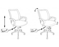 Кресло Бюрократ CH-695N темно-серый TW-04 сиденье черный TW-11 сетка/ткань крестовина пластик-foto5